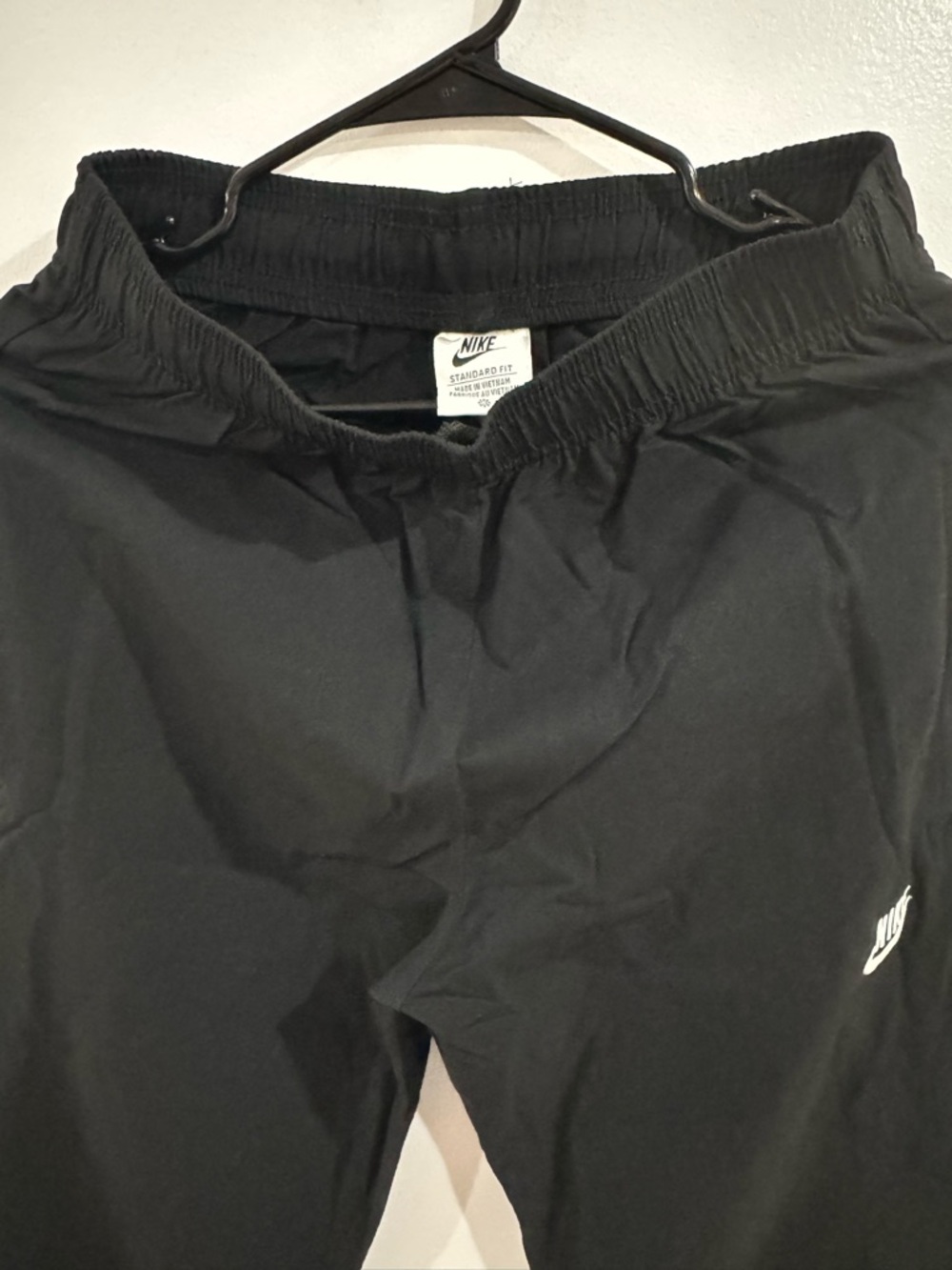 Nike Black Lightweight Jogger Pants with White Logo